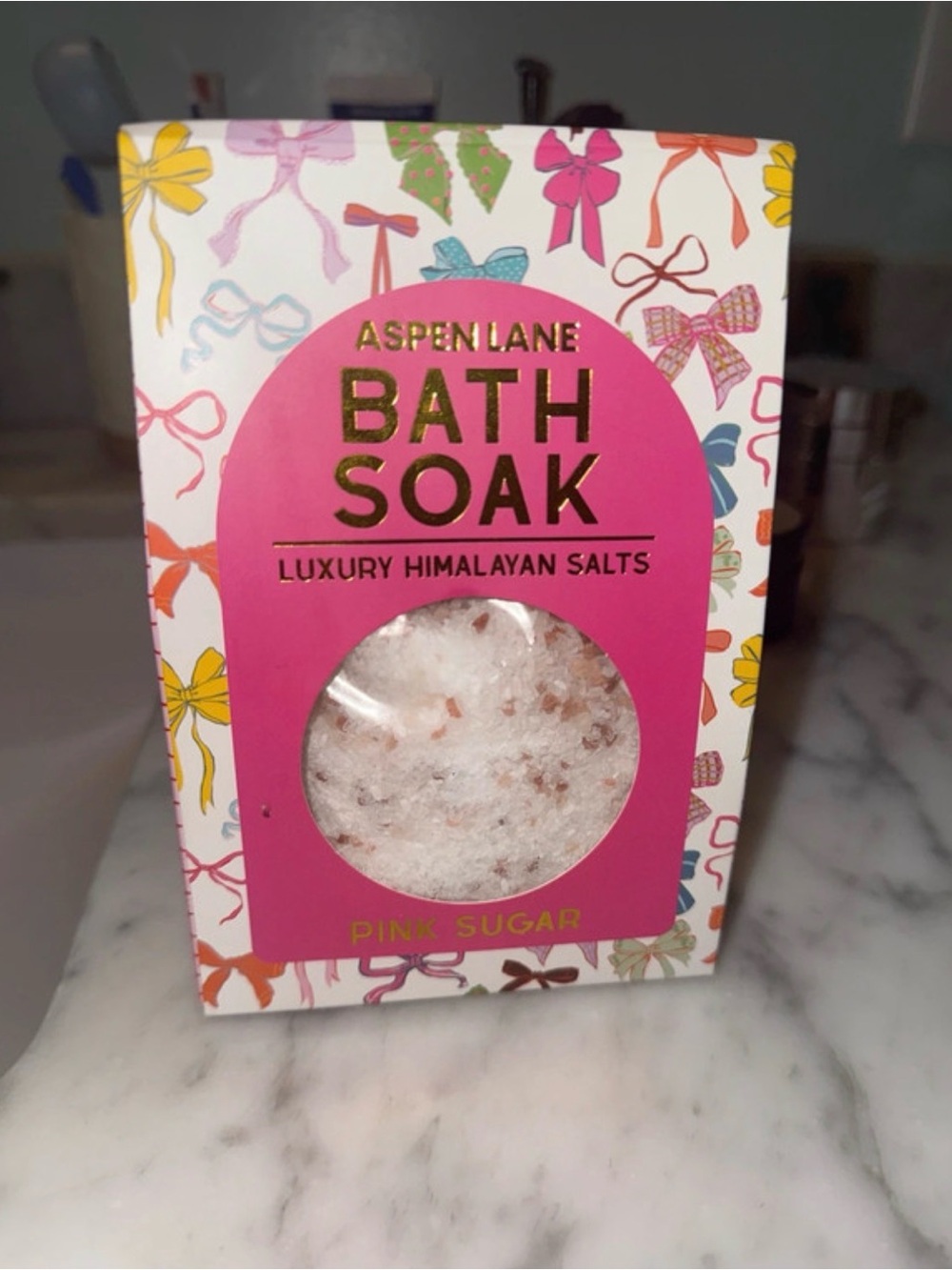 Aspen Lane Pink Sugar Himalayan Salt Bath Soak